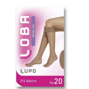Meia Loba Mini Lu - 3/4 Basica 5510 (adulto)