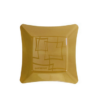 Prato Cristal Quadrado Dourado 16cm - 10 Unidades - Imagem 2